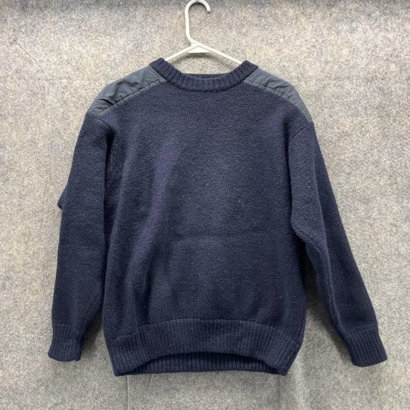 Woolrich Sweater Men Extra Large Blue Navy Sweatshirt Crewneck Pullover Wool - Picture 1 of 10